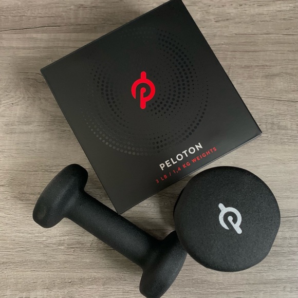 Peloton 3lbs Light Weights Dumbbells Black (Set of 2) NWT - Picture 2 of 11